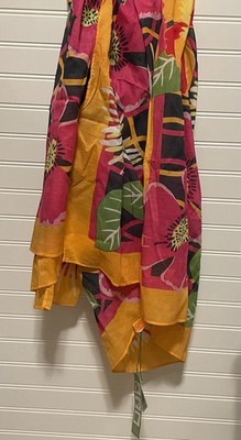Vera Bradley Sarong Jazzy Blooms Bright Floral Mutli Use & Or Swim Cover Up NWT