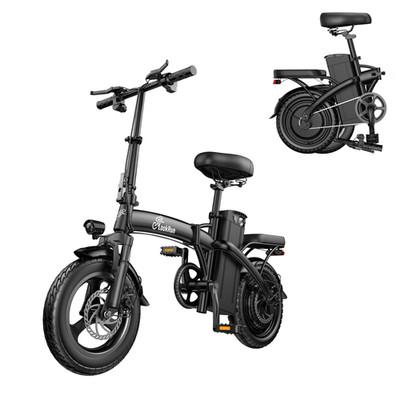 LookRun G11 Klappbares 14 Zoll Elektrofahrrad 48V 400W 7.8AH Akku kompakt E-Bike