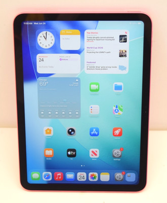 WiFi Only Apple iPad 11'' (A16) 256GB 26.2 Pink MD4P4LL/A -MARK ON SCREEN - READ!