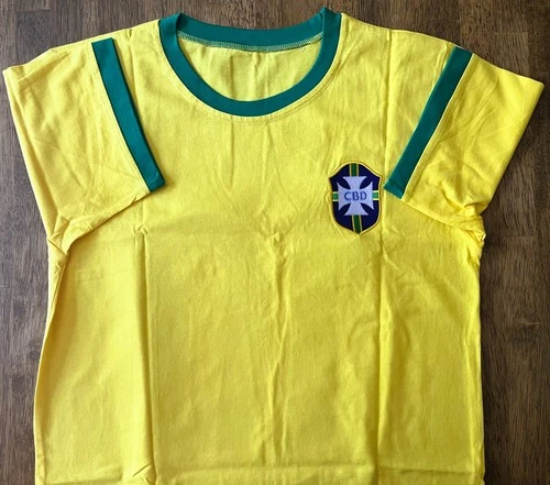Brazil Soccer Jersey Autographed by Legendary Footballer, Pele with Beckett COA
