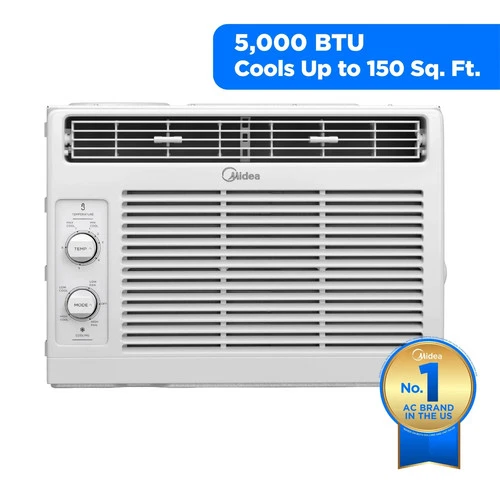 Midea 5,000 BTU Room Window Air Conditioner Mechanical Control AC White New