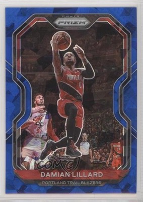 2020-21 Panini Prizm Blue Ice Prizm 52/125 Damian Lillard #173 uk2