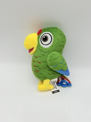 Puerto Rico Flag Patch Plush Green Bird Parrot Yunque Boriqua Stuffed Bori 8''