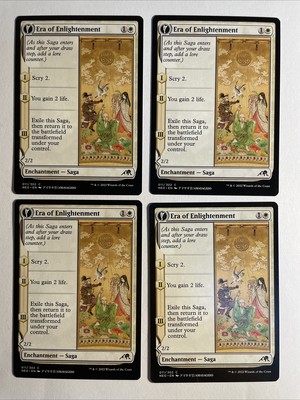 4x Mtg Kamigawa Neon Dynasty Era Of Enlightenment NM/M Magic The Gathering