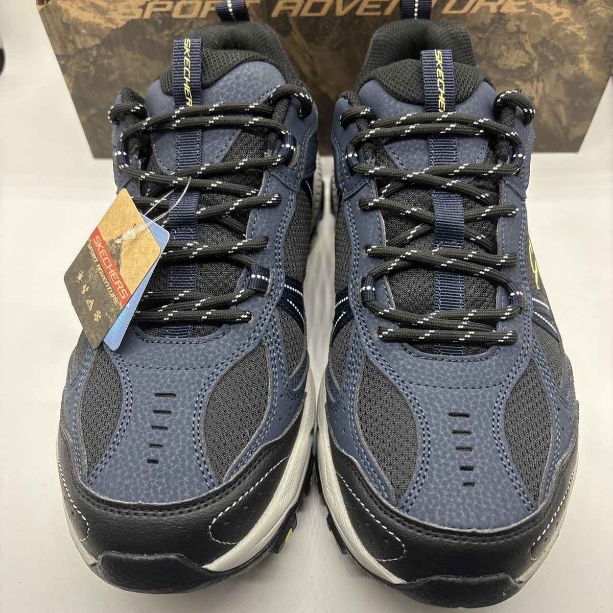 Skechers Men Stamina AT Upper STITCH Size 9 Navy Black  display picture 1