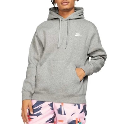 NWT Nike Men's Sportswear Club Fleece Hoodie Sweatshirt Gray XXL