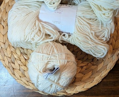 1.92 skeins Knit Picks Bare Superwash  Merino Yarn DK weight-suitable for dying