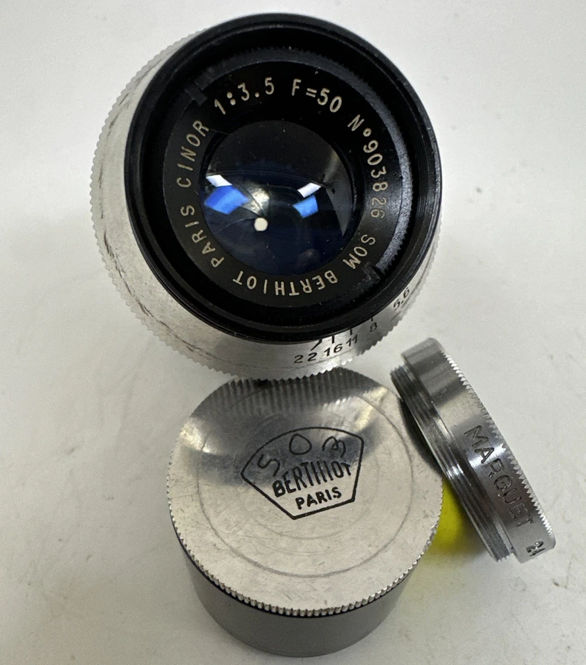 Som Berthiot 50mm f3,5 Ercsam Mount (like Angenieux Kinoptik Boyer Hermagis) - Photo 4/4