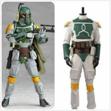 Movie Starwars Boba Fett Superhero Fighter Suit Adult Outfit Cosplay Cos Dress
