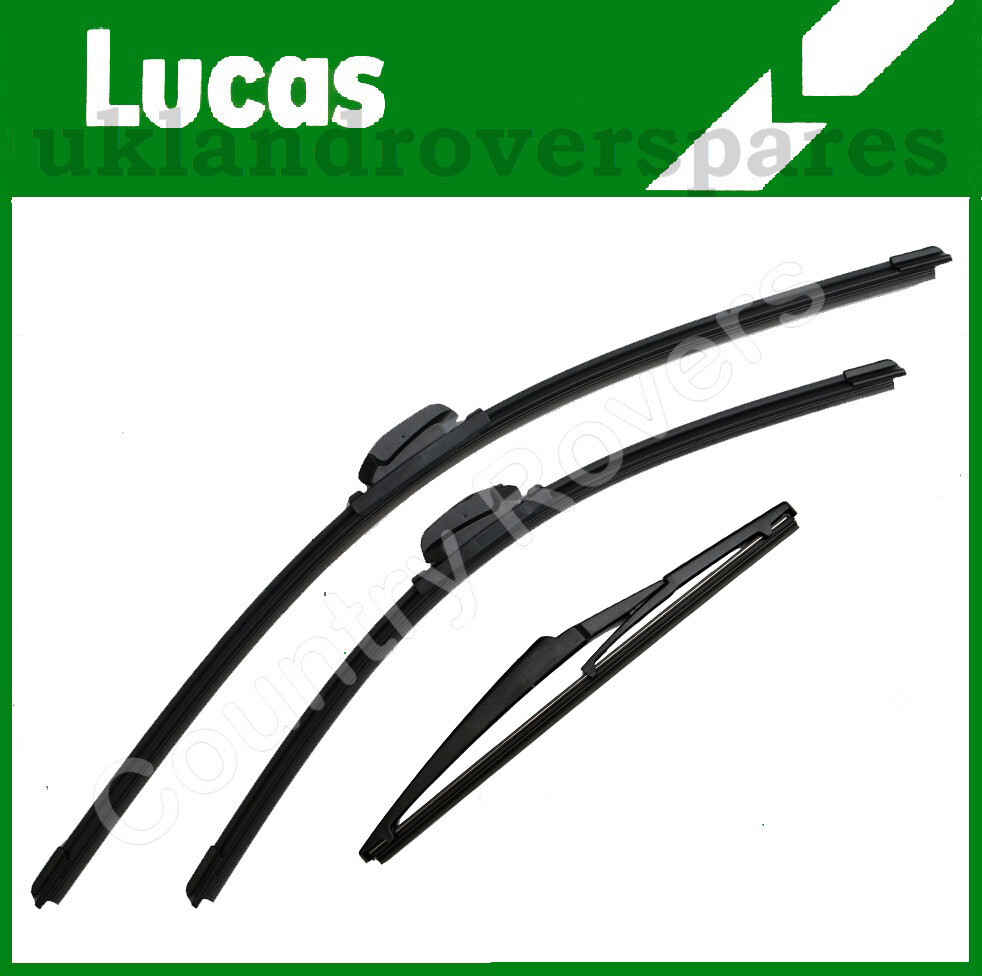 LAND ROVER DISCOVERY SPORT WIPER BLADES SET OF 3 2014 ONWARD. LUCAS