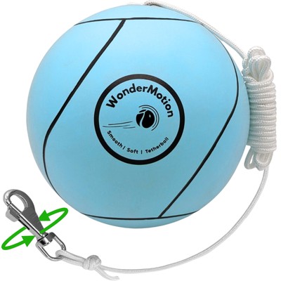 Revive Wonder WonderMotion Soft Tetherball Ball and Rope w/ 360° Kinkless Swi...