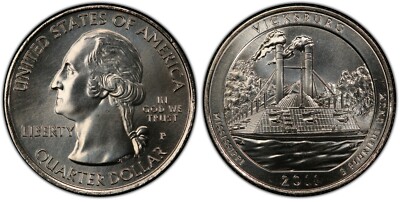 2011-P Vicksburg Mississippi NP ATB 25C Unc Quarter Philadelphia mint NPP09