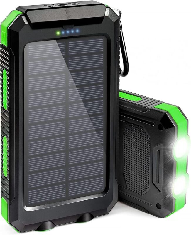 2023 Super 10000000mAh USB Portable Charger Solar Power Bank for Cell Phone