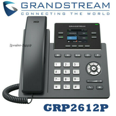 Grandstream GRP2612P 2-Line 2 SIP Office IP Phone NO POWER SUPPLY PoE