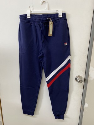 NWT- Fila Men's Navy-Blue Sweatpants 