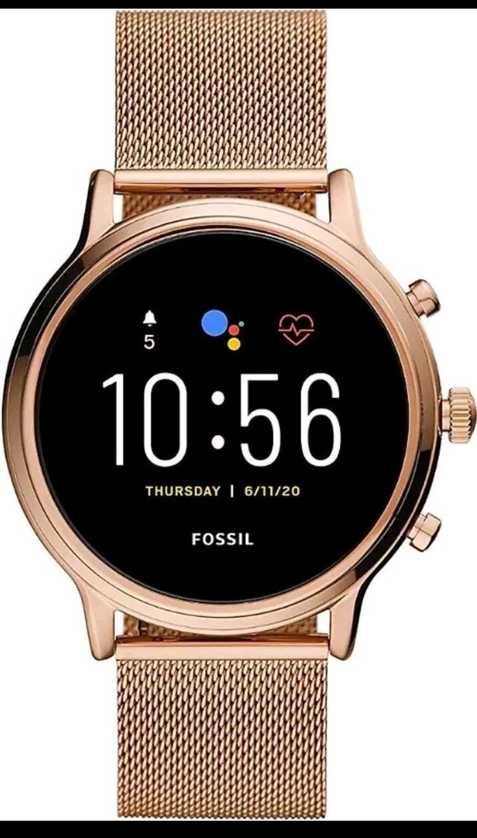 Fossil Julianna HR Gen 44mm Gehäuse mit Milanaise Armband