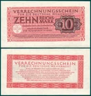 10 Reichsmark 1944 - Clearing Note for German Armed Forces M40 - UNC - #D22-D23