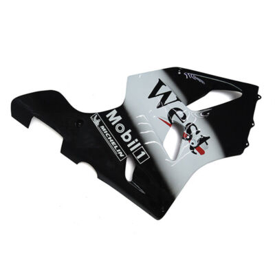 Black White Motorbike Bodywork Kit For Kawasaki ZX6R 636 1994-1997