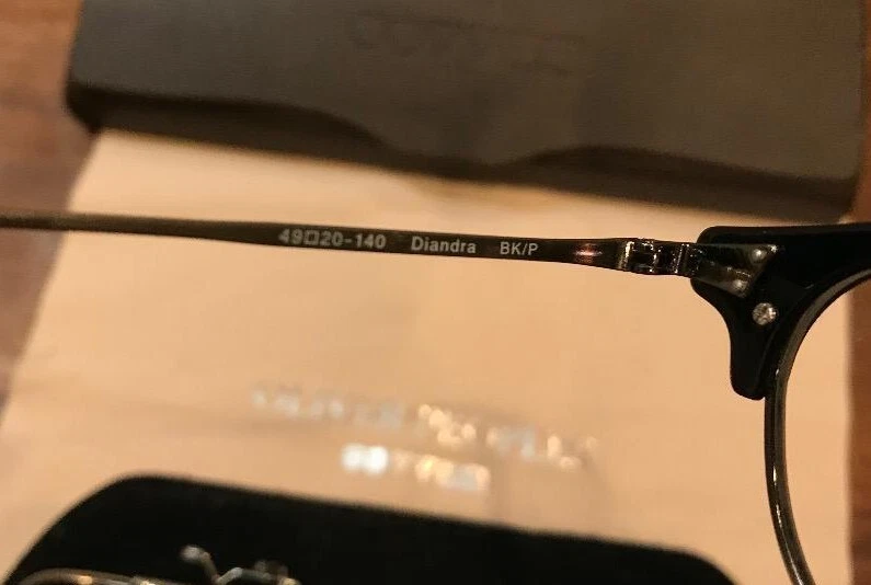 OLIVER PEOPLES Diandra Eyeglasses w/Clip-on BKP 49□20-140
