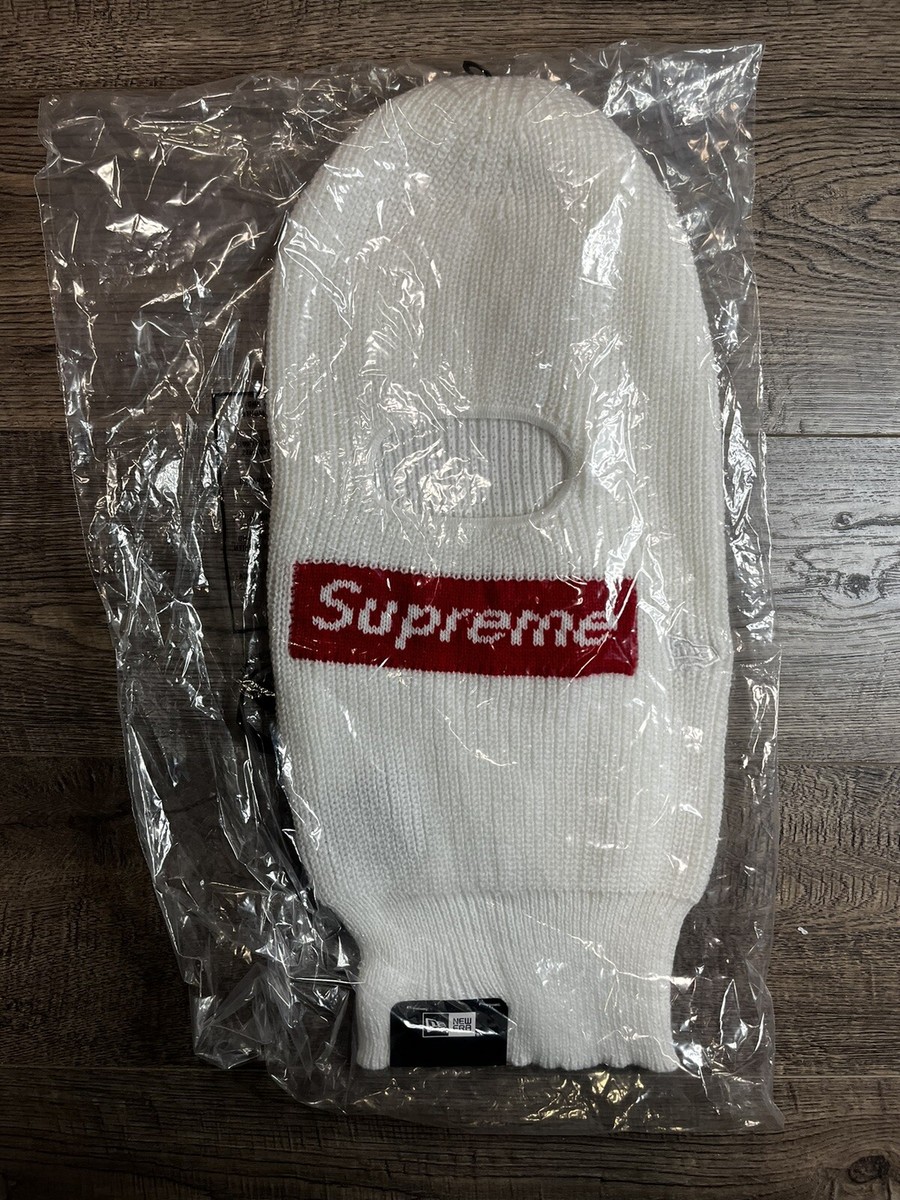 Supreme x New Era Box Logo Balaclava FW22 WHITE | eBay