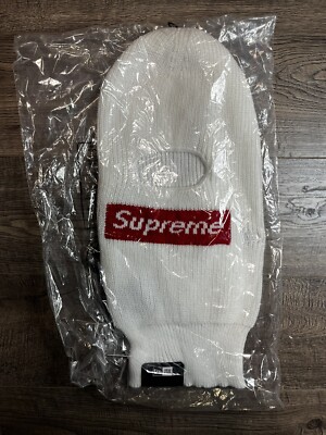Supreme x New Era Box Logo Balaclava FW22 WHITE | eBay