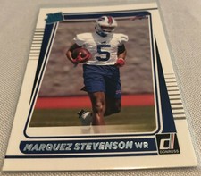 2021 Panini Donruss Football Marquez Stevenson Buffalo Bills Rated Rookie #300