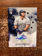 Jasson Dominguez RC, Baseball Stars Autograph-Black /199 #BSA-JAS - 2024 Topps
