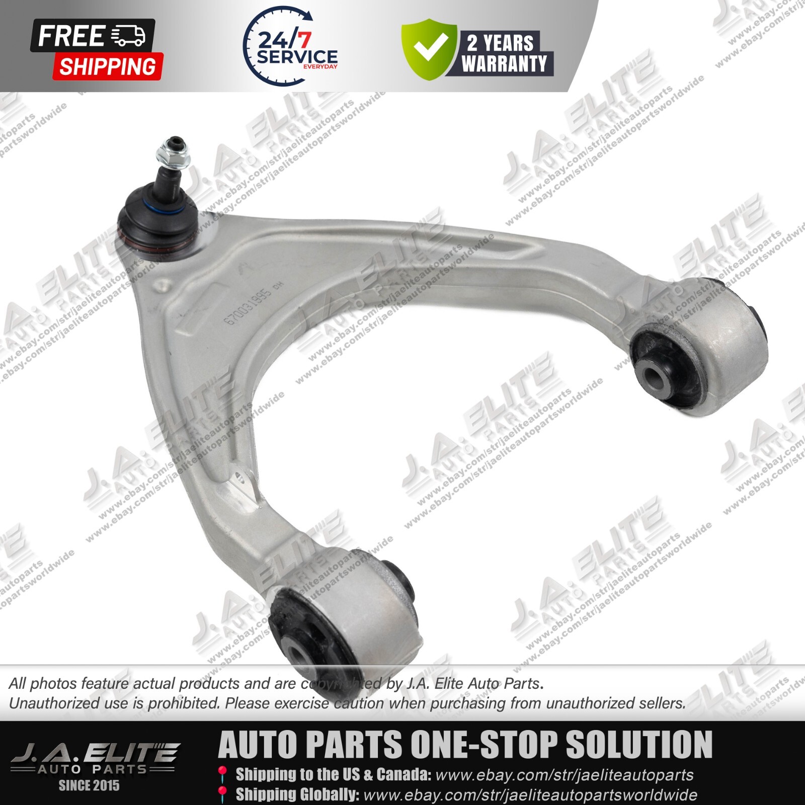 2pcs Front Left Upper & Lower Control Arm fit Maserati Levante (2017+)