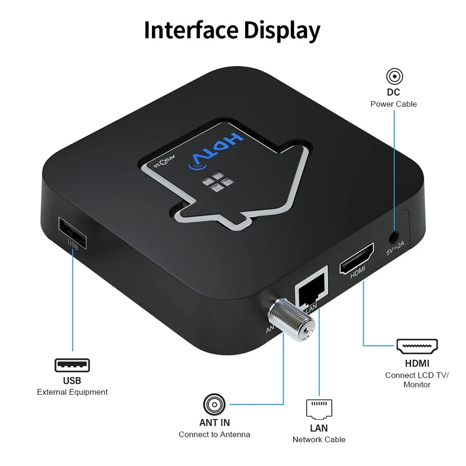 ATSC 3.0/1.0 4K 2160p Over-the-air Digital Tuner DVR Recorder TV Streaming Box - Image 3 of 4