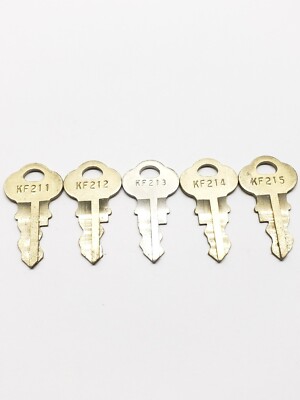 Chicago Lock Co original cut keys, KF, set of 5, motor, boat, vending, elevator