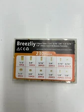 Box of 230 Breezliy Tube Brass Inserts&Sleeve Ferrules 1/4,5/16,3/8,1/2,3/16,1/8
