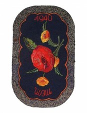 Antique American Hook Rug 2'6'' X 4'