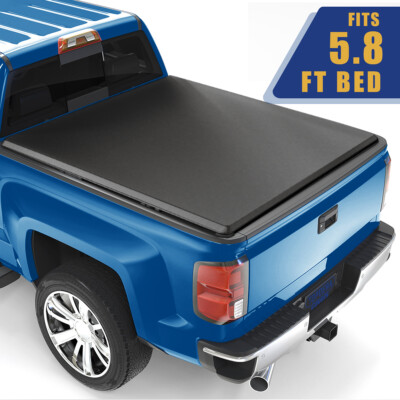 #ad 5.8FT Soft Roll Up Tonneau Cover Bed For 2007 2025 Silverado Sierra 1500 $132.05
