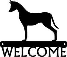 Xoloitzcuintli Dog Welcome Sign - Made in America - Outdoor Decor