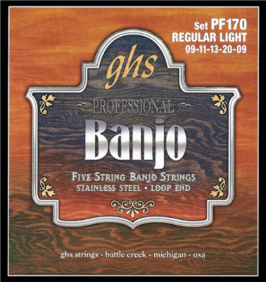 Ghs 5-Saiten Banjo Edelstahl 9