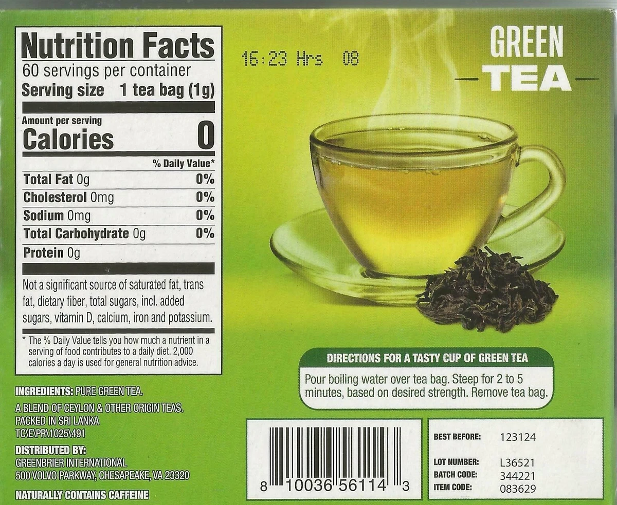 Discover 157+ do tea bags have calories latest kidsdream.edu.vn