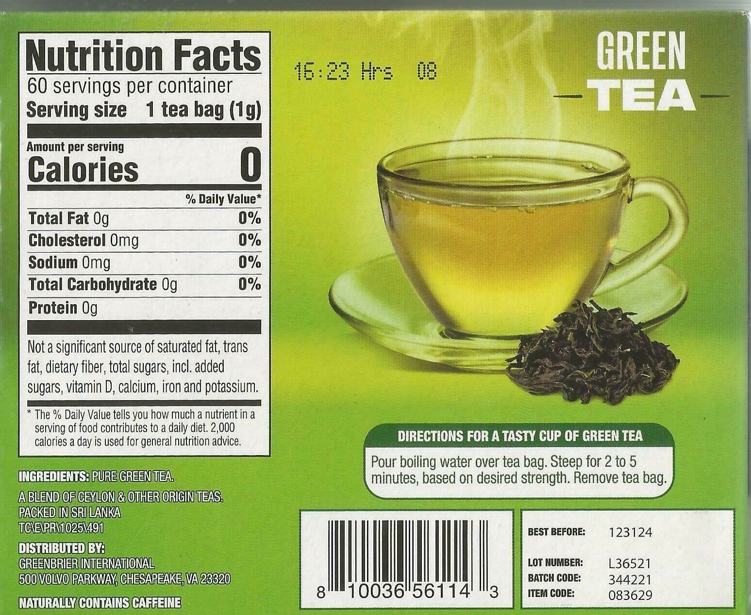 300 Green Tea Bags 100 Ct X3 Tagless Antioxidants 100 Natural 
