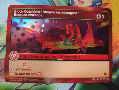 Bakugan EFS_168_CO_BB_HEX Block Outsiders Battle Brawlers Planet NM