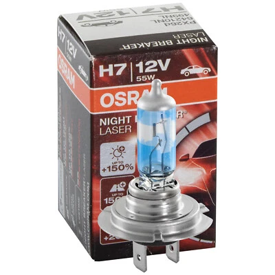 OSRAM H7 Nuit Breaker Brun Laser Prochaine Génération 1500 Lm Ampoule 64210NL - Photo 1/4
