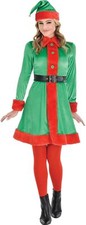 North Pole Gal Suit Yourself Christmas Elf Fancy Dress Halloween Adult Costume