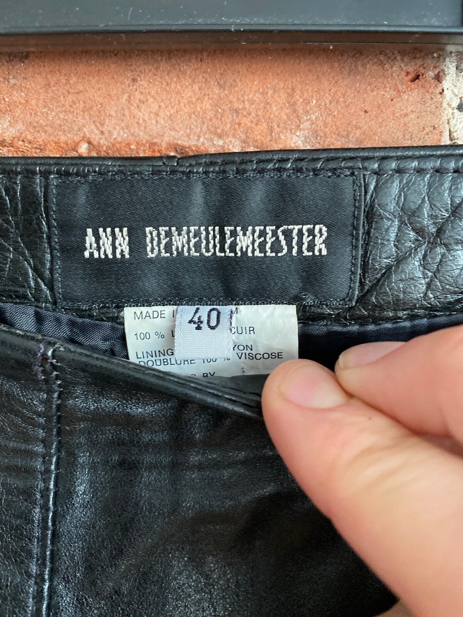 Ann Demeulemeester Women's Leather Pants, Sz 40 Belgium | eBay