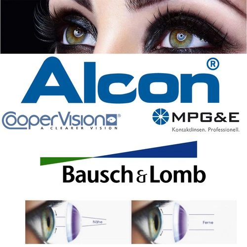  1 Gleitsicht Kontaktlinse Monatslinse // Multifocal Kontaktlinsen Probelinsen - Bild 1 von 6