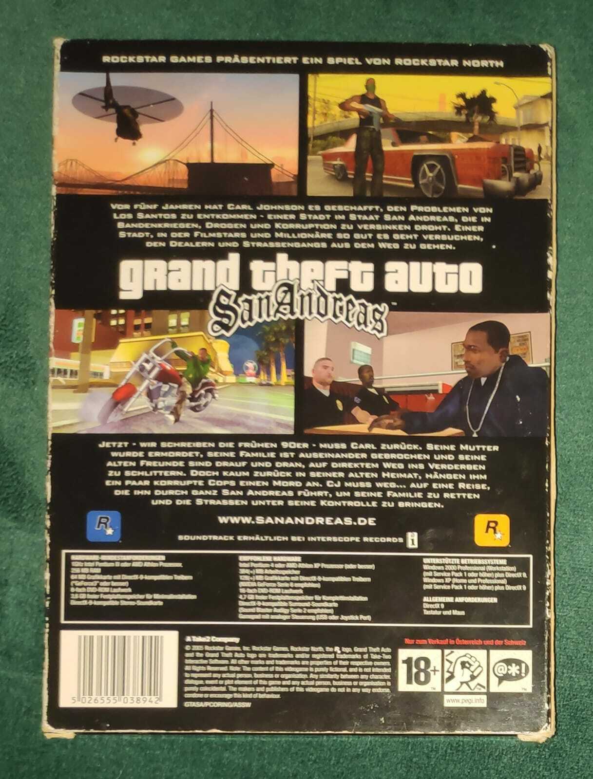 Game Grand Theft Auto: San Andreas (ps2) Chip Dvd - Game Deals