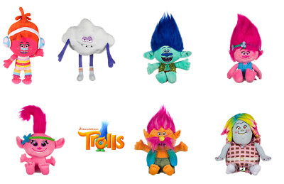 Trolls Dreamworks Licensed Movie Plush Soft Toys Poppy Baby Branch