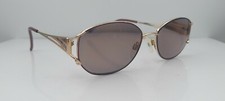 Vintage Tura 924 Purple Gold Metal Oval Sunglasses FRAMES ONLY Japan