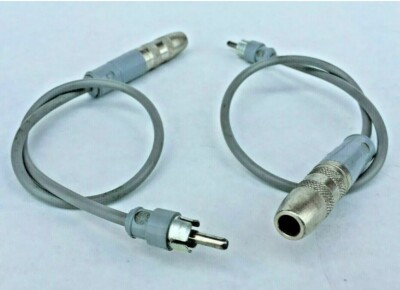 2 pcs. Switchcraft 1/4'' Mono Female Jack to RCA Male Plug Adapter Cable 15'' cord