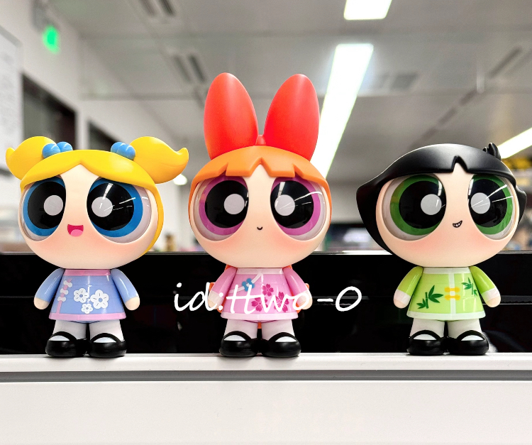 Powerpuff Girls フィギュアセット 6個入り THE POWERPUFF GIRLS/パワーパフガールズ・SEGA/セガ・PVC