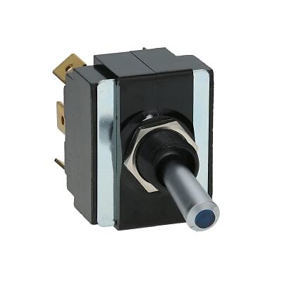1pc CARLING TECHNOLOGIES LT-2561-604-012 Toggle Switch,DP,ON-OFF-ON,Satin Chrom