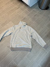 LL Bean Men's Heritage Marled Fleece Pullover Sweater Gray Sz Medium