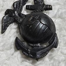 USMC Eagle Globe Anchor EGA Insignia Screwback Metal Pin Marines Black Badge